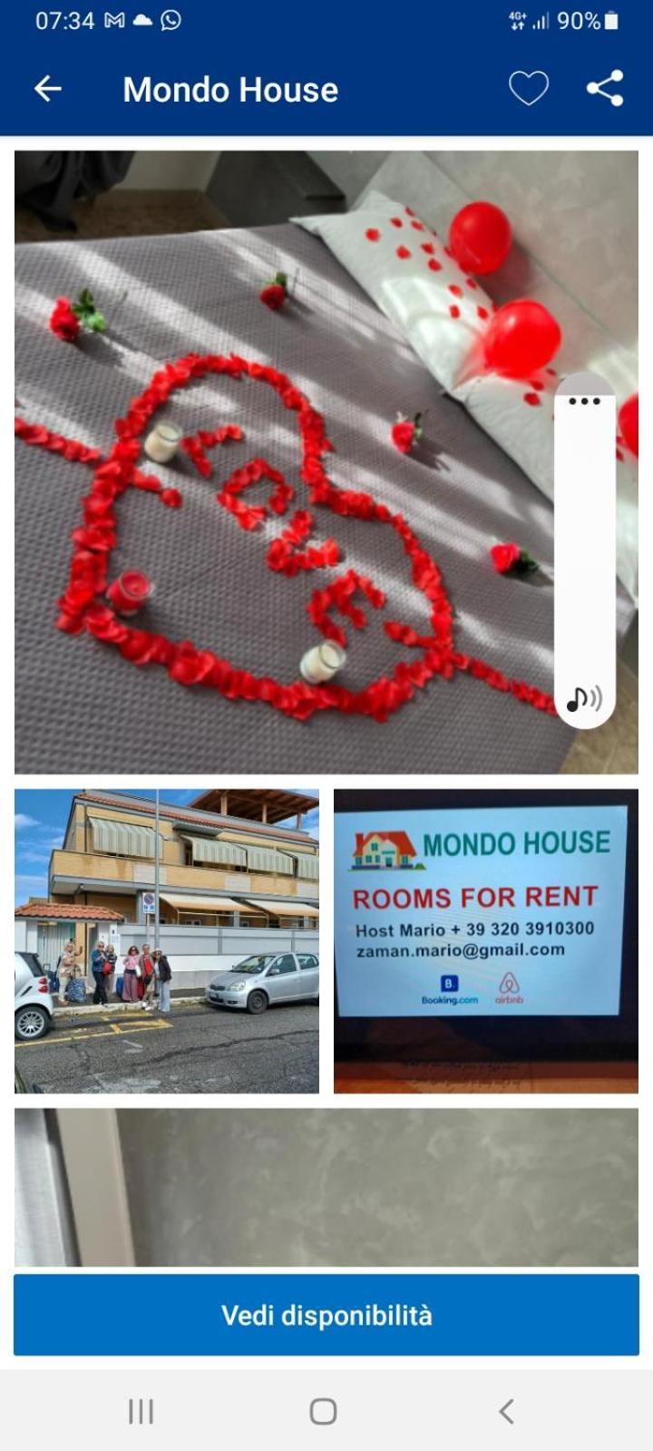 Mondo House Fiumicino Værelse billede